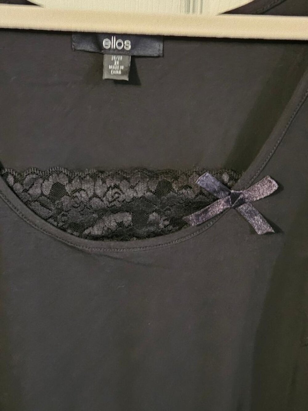 NWOT Ellos Lace Sleeveless top 2X(26/28) Pretty - Picture 4 of 4